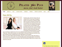 Tablet Screenshot of pilates360plus.com